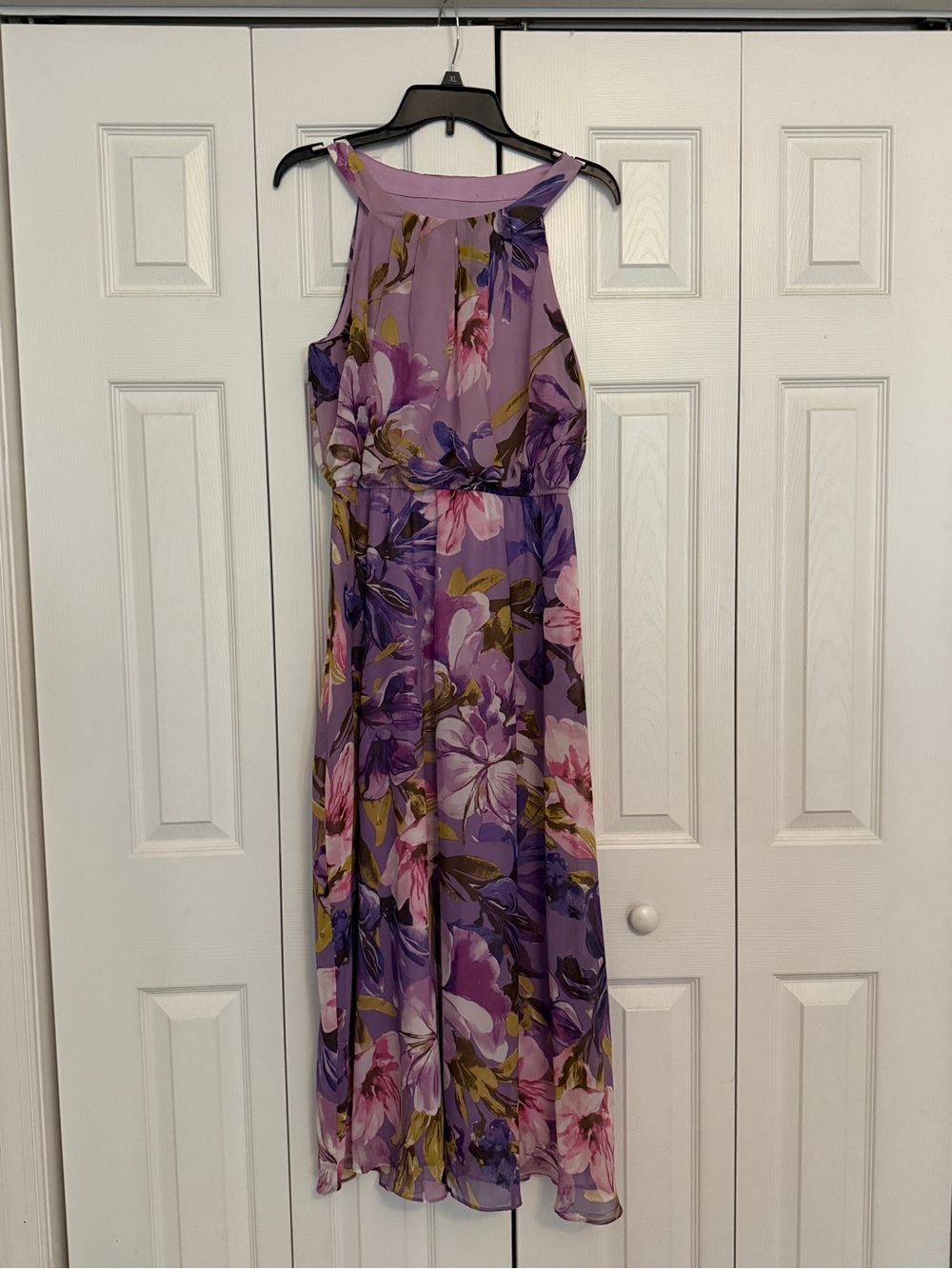 Robbie Bee Lavender Purple Floral Maxi Dress